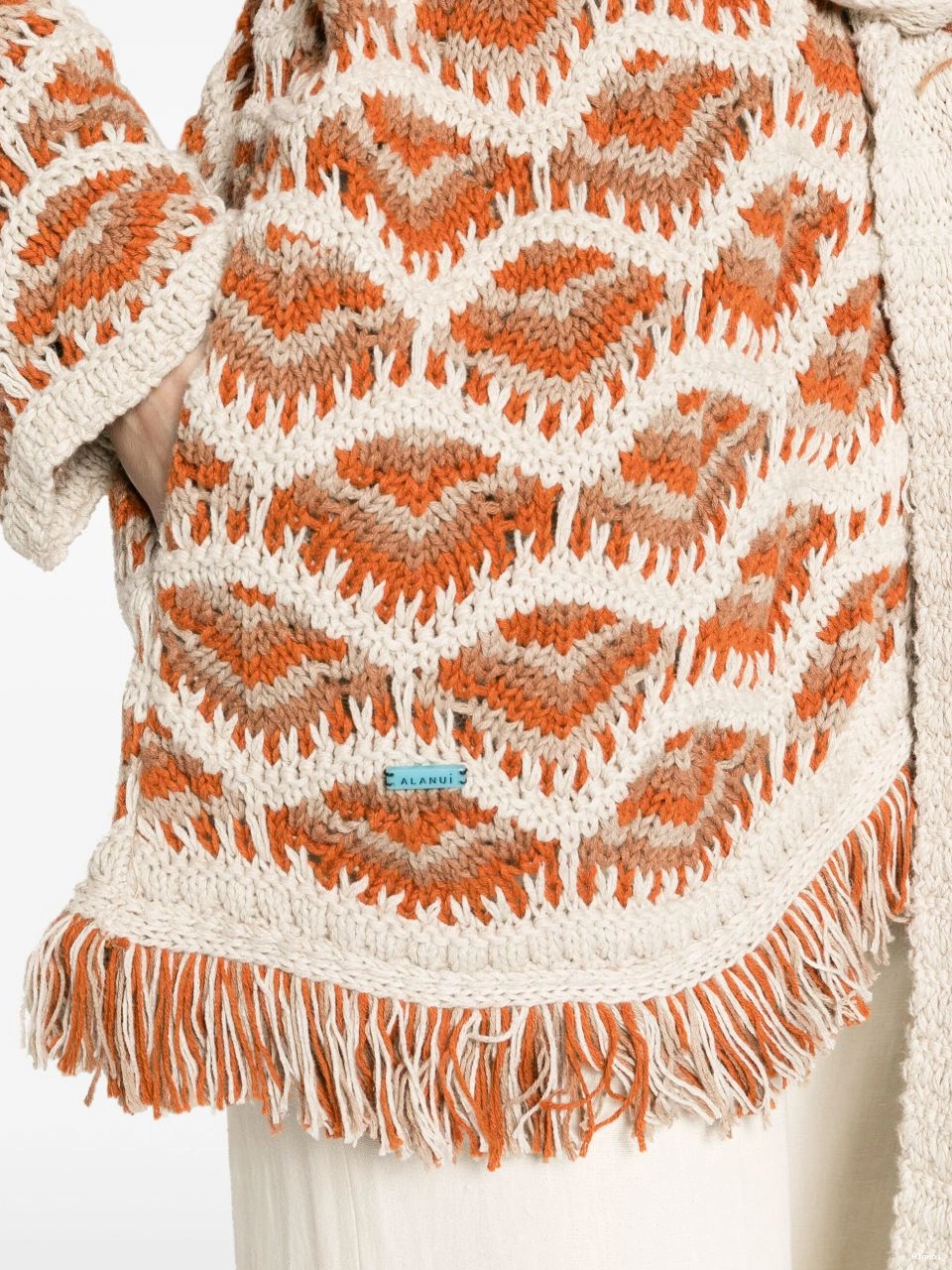 Affordable patterned-intarsia Hawa Alanui Mahal Women cardigan 0725